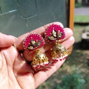 Royal Pink Jhumka