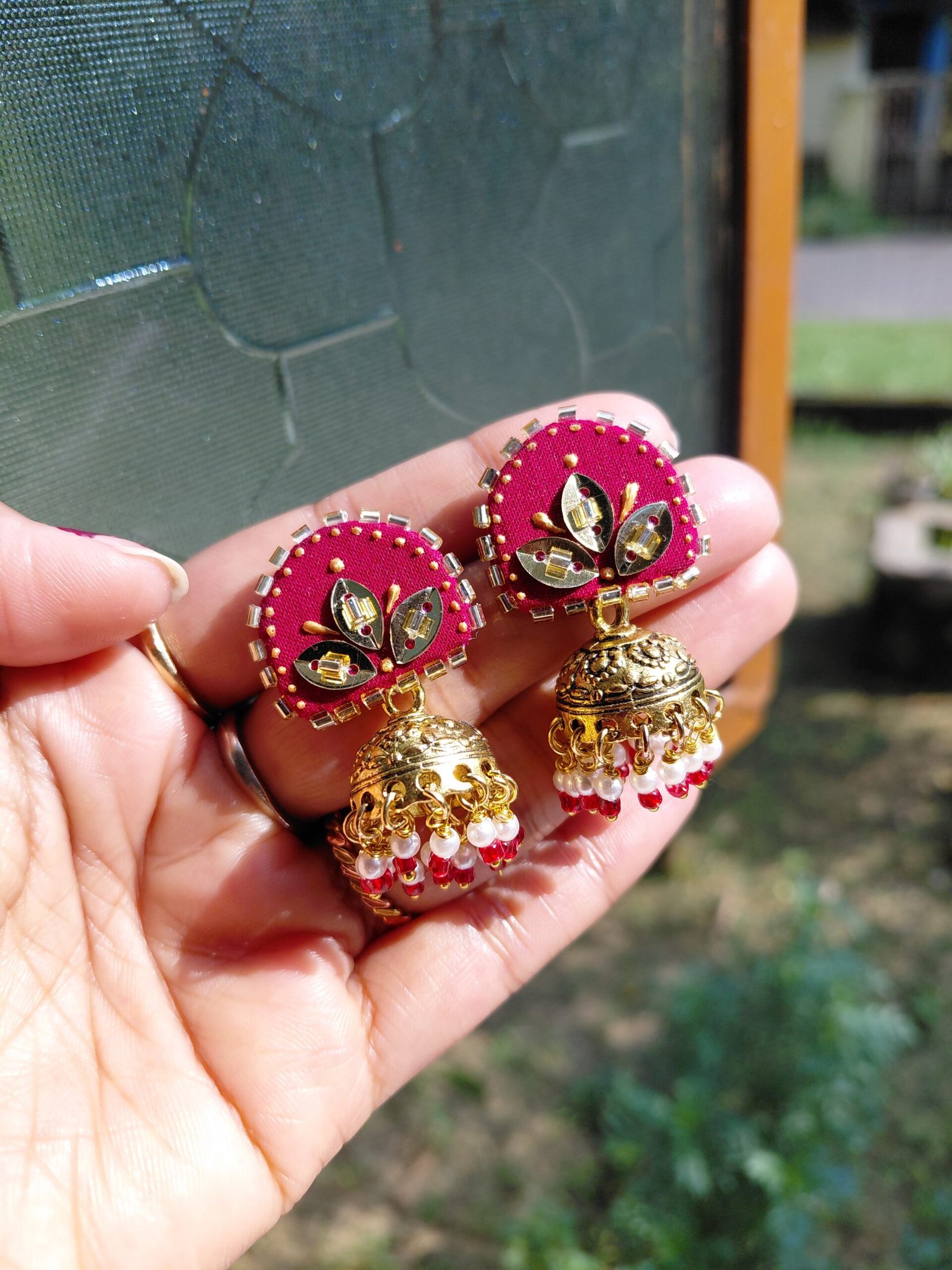 Royal Pink Jhumka