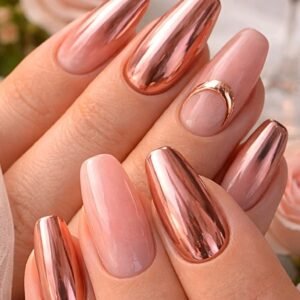 Pink Princess Presson Nails