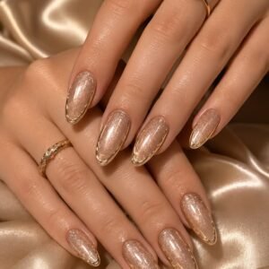 Champagne Luxe Presson Nails