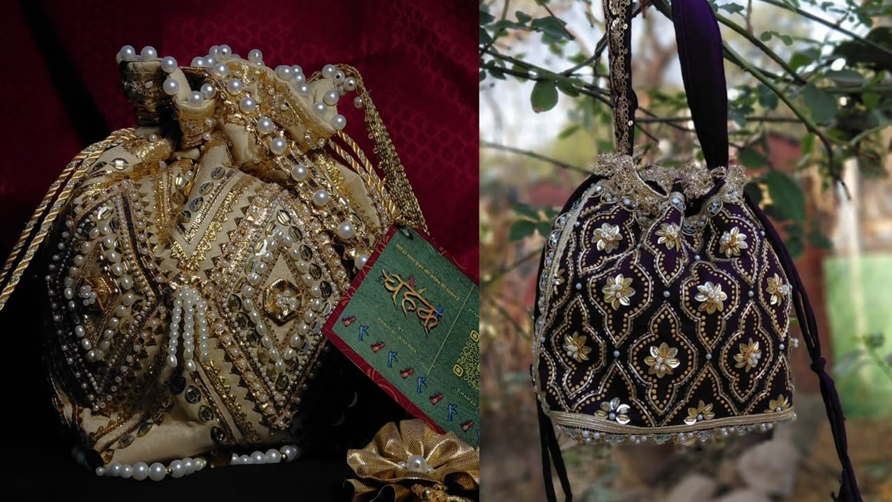 Handmade Embroidered Potli Bag