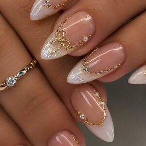 Pearl Bride Presson Nails