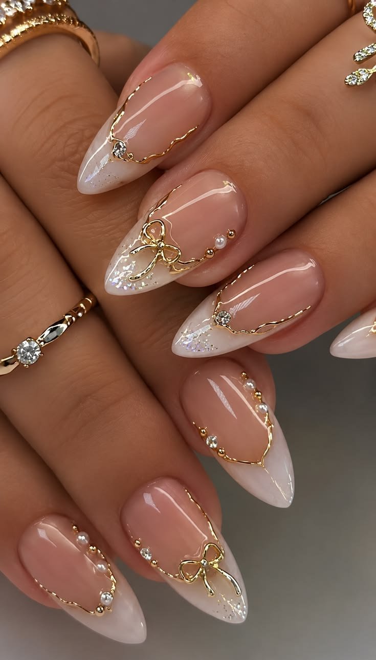 Pearl Bride Presson Nails