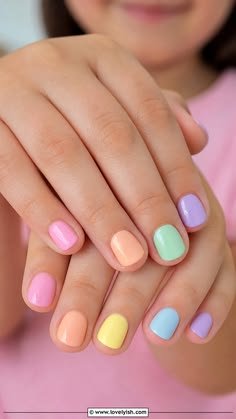Rainbow & Colour Splash Nails
