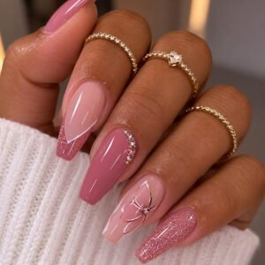 Sugar Pink Presson Nails