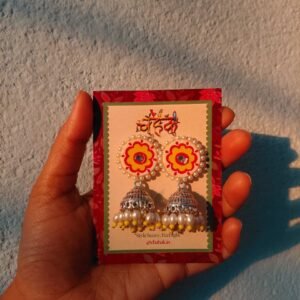 Peeli Phool Jhumka Earrings